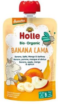 Holle BIO Pyré - Banana Lama - banán, jablko, mango a meruňka 100 g
