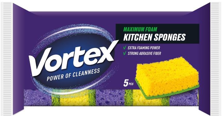 Vortex Kuchyňská houbička Maximální pěna 5 ks