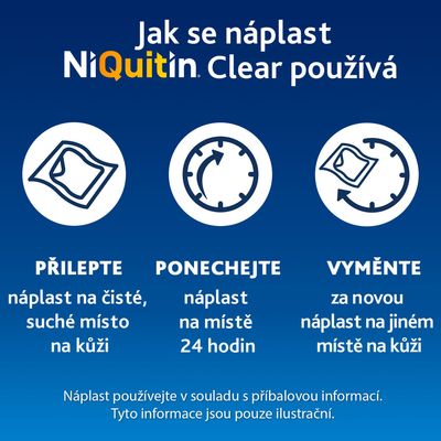 NiQuitin Clear náplast 21mg 7 ks