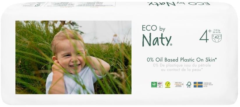 Eco by Naty Plenky Naty Maxi+ 9-20 kg - Economy Pack 42 ks
