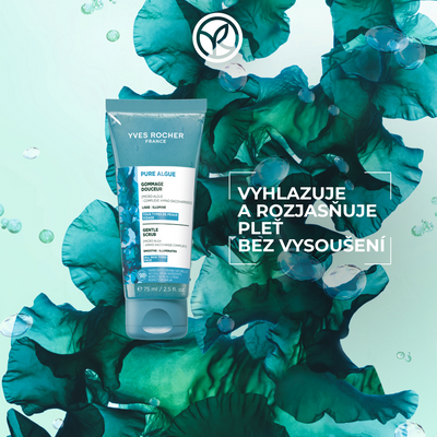 Yves Rocher Pure Algue jemný peeling 75 ml