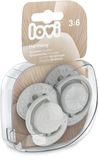 LOVI Silikonový dynamický dudlík HARMONY kluk 3-6m 2 ks