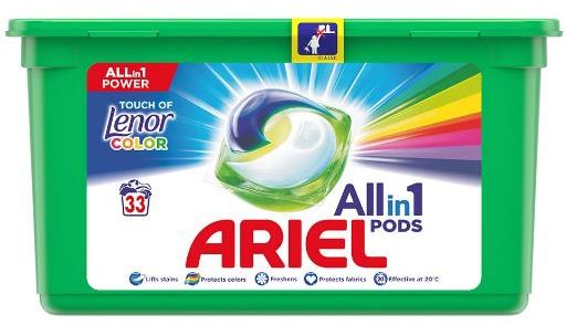 Ariel Touch of Lenor Color Gelové kapsle 33 ks