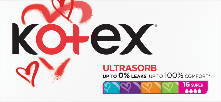 Kotex® Tampony Ultra sorb Super 16 ks