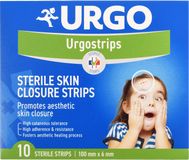 Urgo STRIPS Fixační náplasťové stehy 100 x 6 mm 10 ks