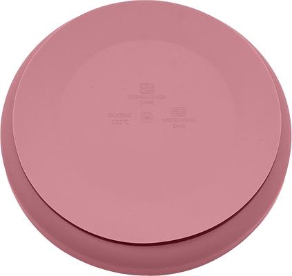Petite&Mars Set jídelní silikonový TAKE&MATCH, Dusty Rose 6m+, 4 ks