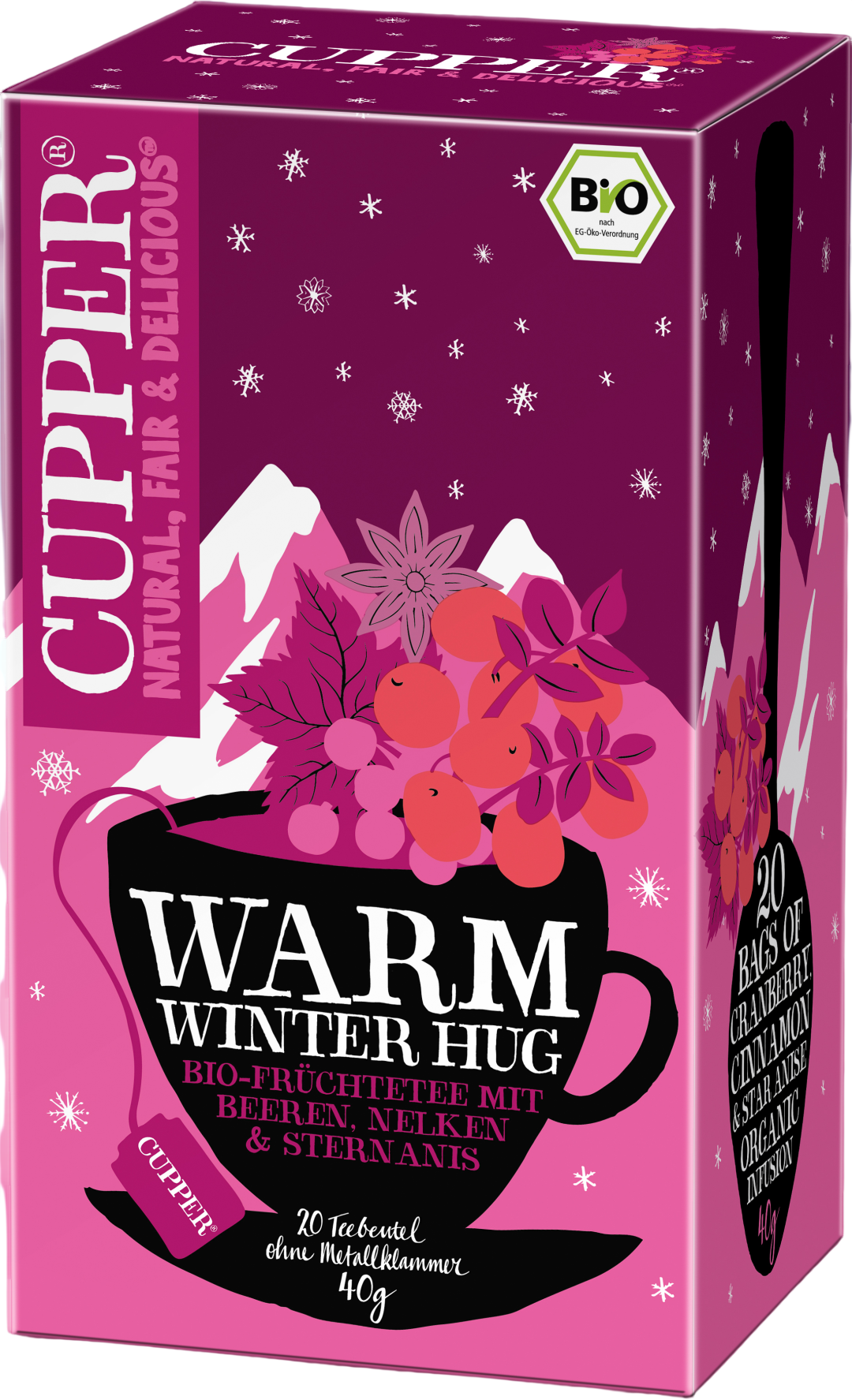 Cupper BIO Warm Winter Hug 20 x 2 g