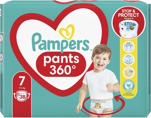 Pampers Active Baby Pants Kalhotkové plenky vel. 7, 17+ kg, 38 ks