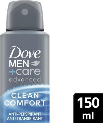 DOVE MEN+CARE Advanced Clean Comfort Antiperspirant sprej 150 ml