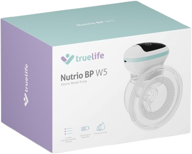 TrueLife Odsávačka mateřského mléka elektrická handsfree Nutrio BP W5