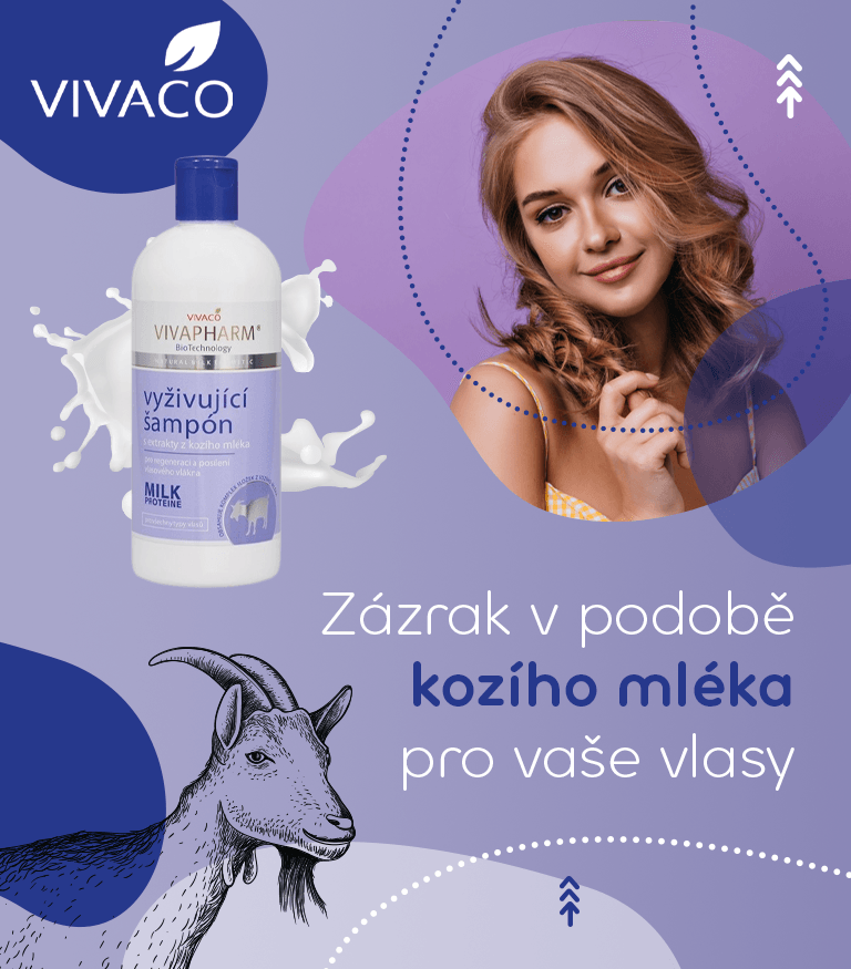 Vivapharm Vyživující šampon s extrakty z kozího mléka 400ml