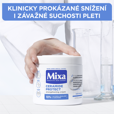 Mixa posilující tělová péče pro velmi suchou pokožku, 400 ml