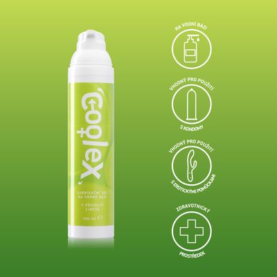 Dermacol Coolex lubrikační gel na vodní bázi - limeta (airless) 100 ml
