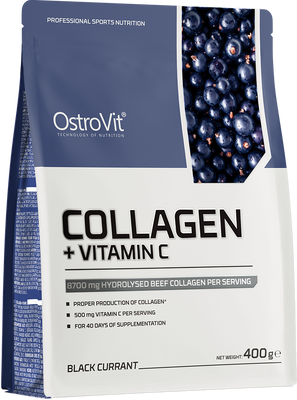OstroVit Kolagen + Vitamin C černý rybíz 400 g