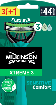 Wilkinson Sword Xtreme3 Sensitive Comfort jednorázový holicí strojek 4 ks