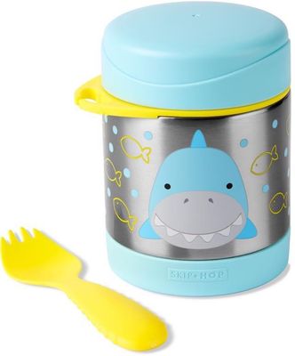 Skip Hop Zoo Termoska na jídlo se lžičkou/vidličkou Žralok, 3r+ 325 ml