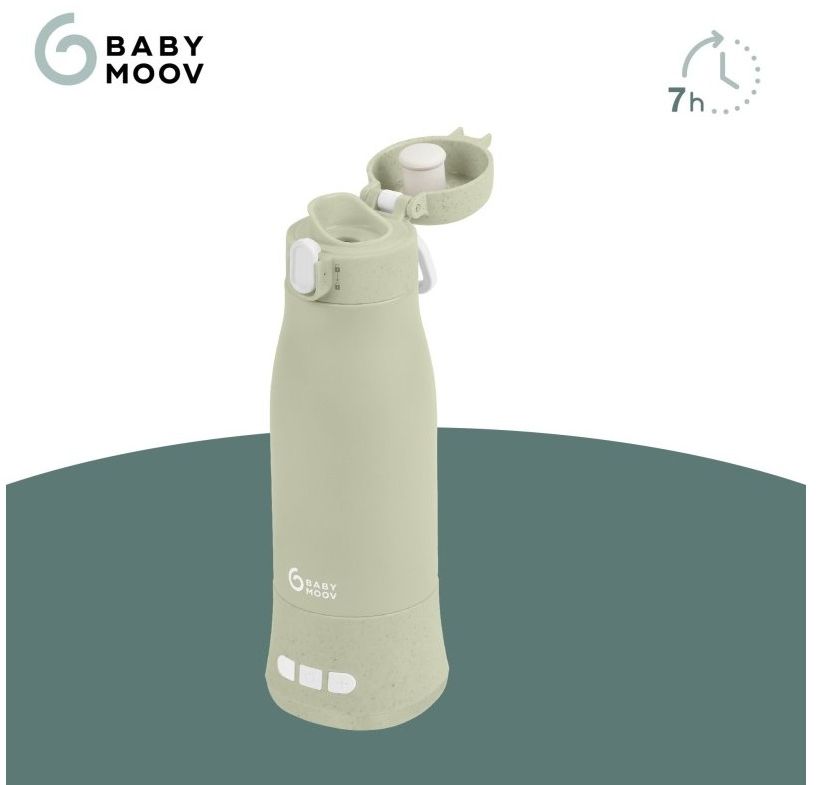 Babymoov Cestovní ohřívač Moov & Feed Sage Green 340 ml