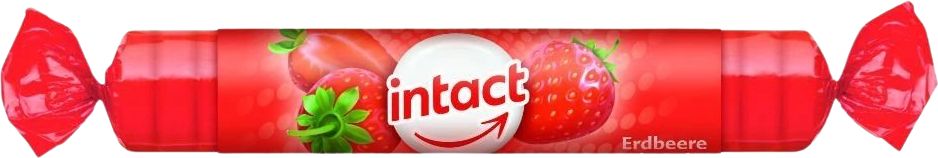 Intact rolička hroznový cukr s vitamín C - jahoda 40 g