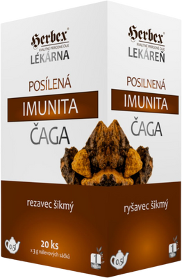 Herbex Čaj posilnená imunita ČAGA 20 x 3 g
