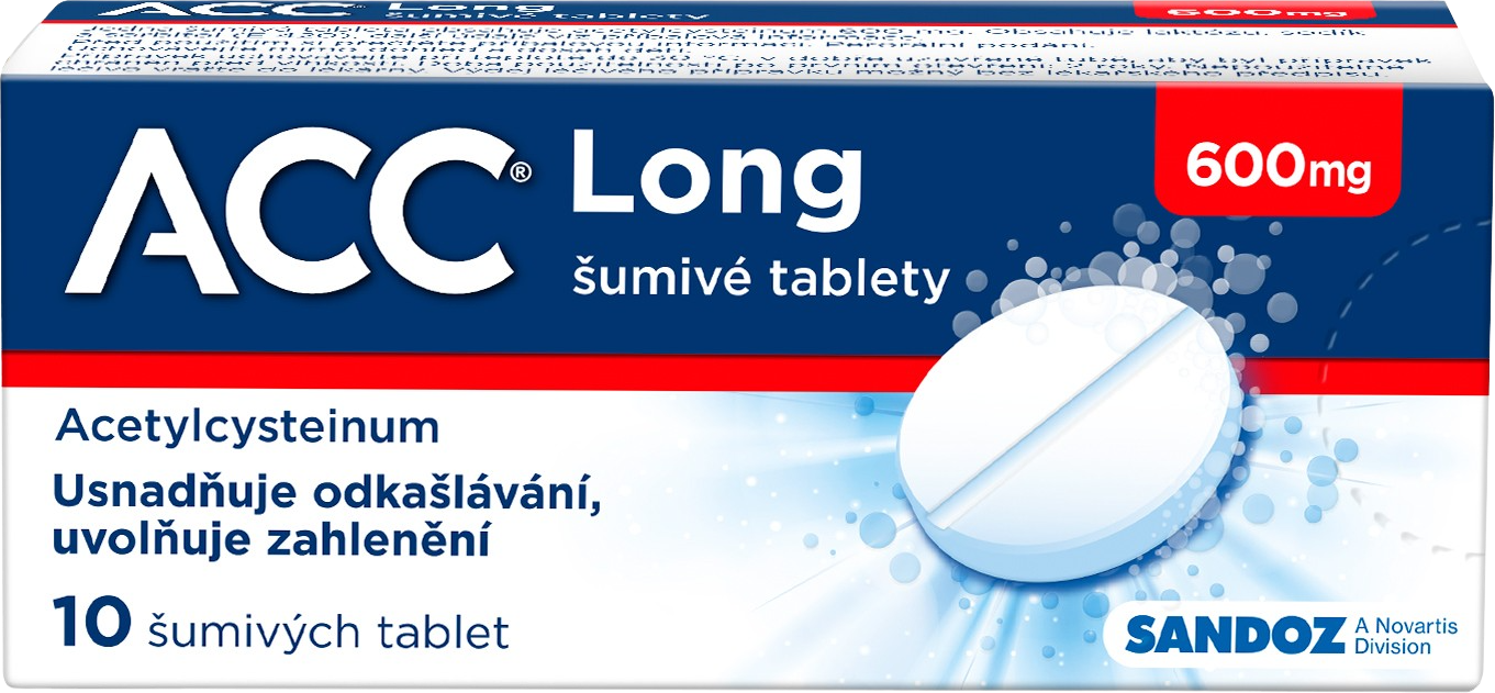 ACC ® LONG 600 mg 10 šumivých tablet