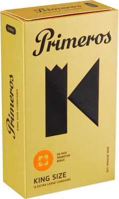 Primeros King Size extra velké kondomy 12 ks