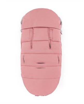 Petite&Mars Set zimní fusak Comfy 4v1 + rukavice na kočárek Furry Old Rose