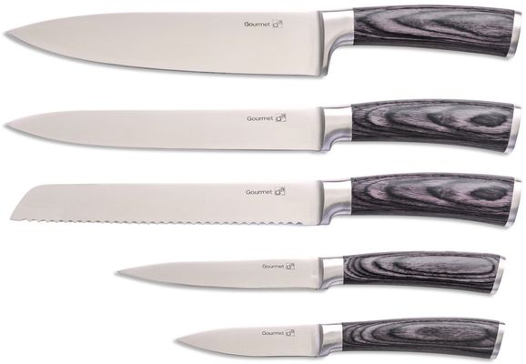 G21 Sada nožů Gourmet Stone + bambusový blok