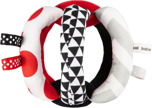 Canpol babies Kontrastní míček s chrastítkem