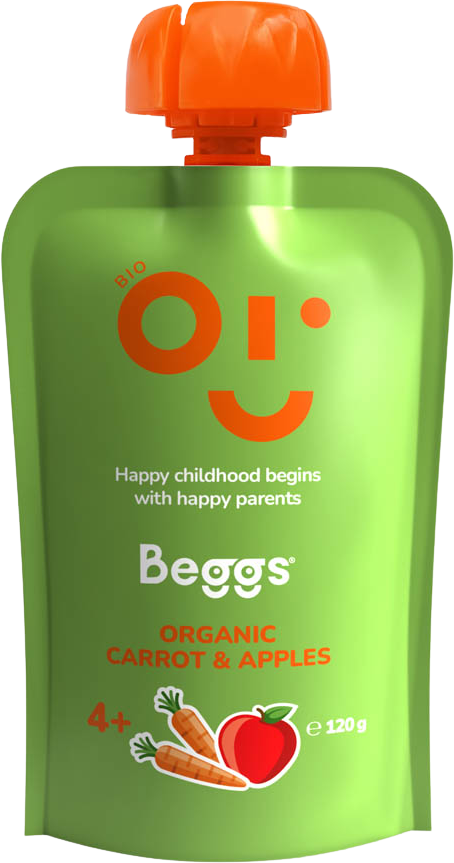 Beggs BIO Mrkev a jablka 120 g