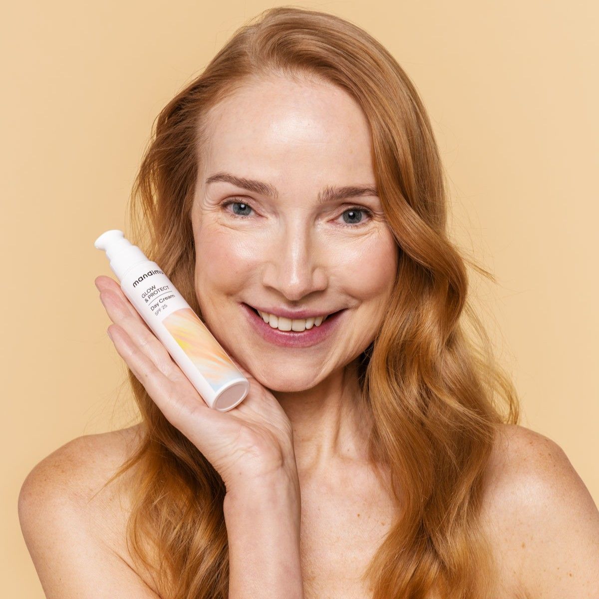 Mandimu (Jíme zdravě) Denní krém Glow & Protect SPF 25 s vitamínem C a astaxanthinem 50 ml