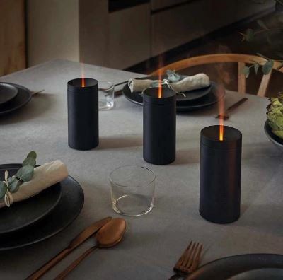 Stadler Form Lucy Black aroma difuzér s jantarovým světlem