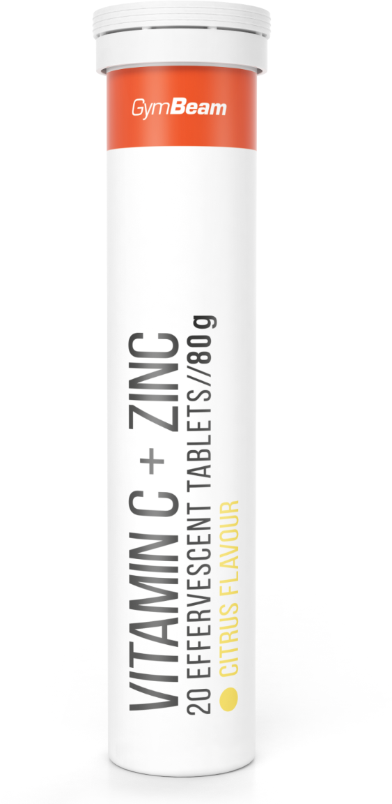 GymBeam Vitamin C + Zinek šumivý citrusové ovoce 20 x 4 g