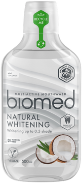 Biomed Natural Whitening ústní voda 500 ml
