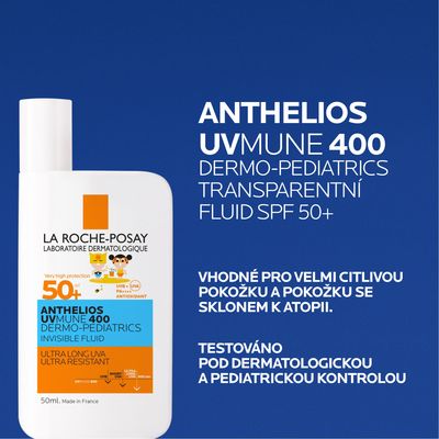 La Roche-Posay Anthelios UVMUNE 400 Dermo-pediatrics ultralehký fluid SPF50+ 50 ml