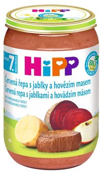 HiPP Junio BIO Červ.řepa s jablky a hov.m. 220 g
