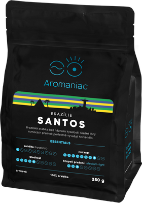 Aromaniac Brazílie Santos, zrnková 250 g