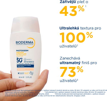 Bioderma Photoderm XDefense tónovaná ultrafluidní ochrana SPF 50+ velmi světlá 40 ml