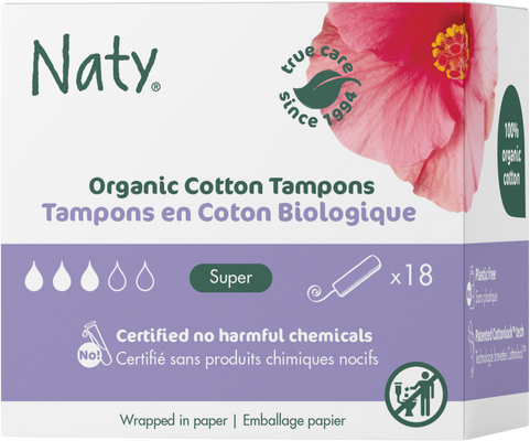 Naty Dámské ECO tampóny super 18 ks