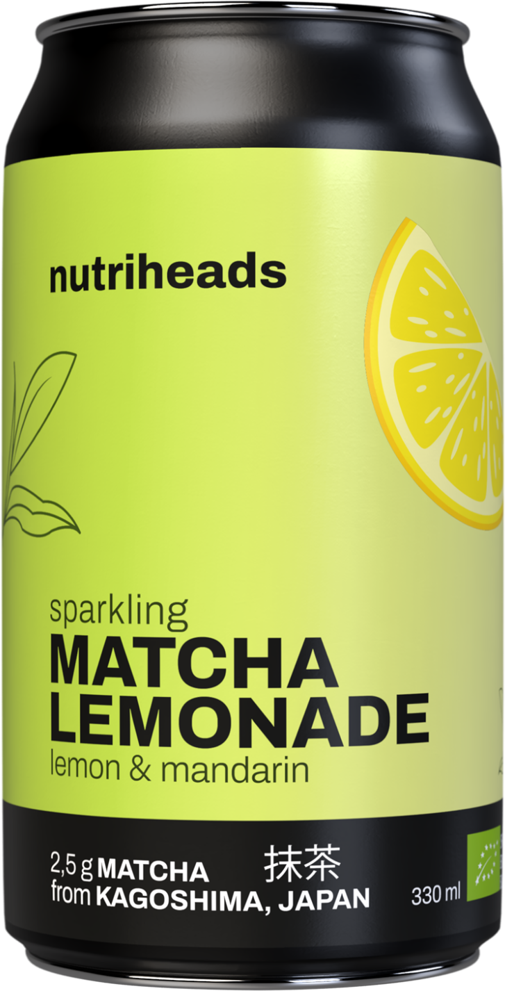 Nutriheads Matcha Lemonade BIO citron a mandarinka 330 ml