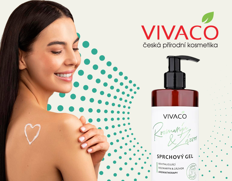 Vivaco Rozmarýn a Zázvor Prírodný sprchový gél 300 ml