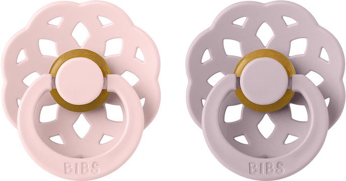 BIBS Boheme Dudlíky z přírodního kaučuku Blossom / Dusky Lilac 2 ks