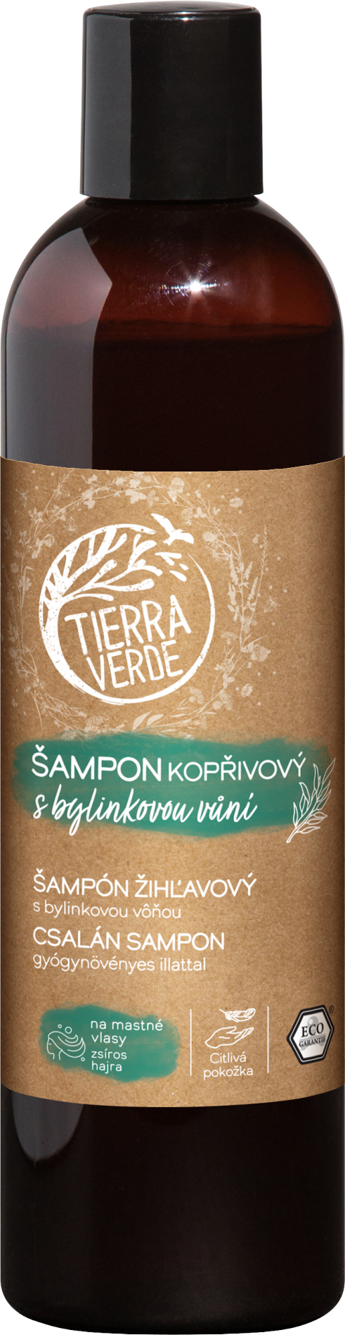 Tierra Verde Šampon kopřivový s bylinkovou vůní 300 ml