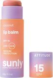 Attitude 100% minerální ochranný balzám na rty (SPF 15) s vůní kokosu 8.5 g