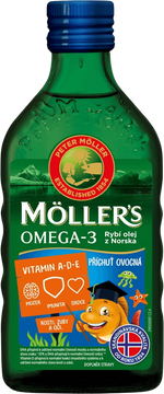 Möllers Omega 3 Ovocná příchuť 250 ml