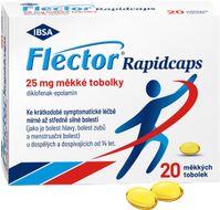 Flector Rapidcaps 25 mg 20 měkkých tobolek