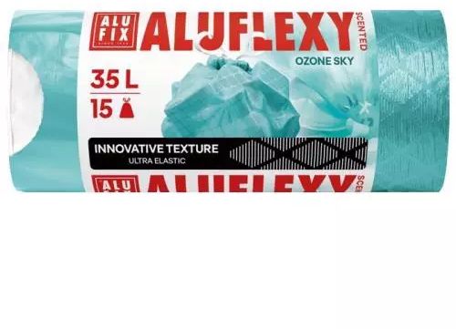 Alufix Premium Aluflexy Zatahovací pytle na odpadky s vůní 15 ks