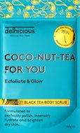 Delhicious Coconut Black Tea Body Scrub 100 g