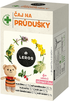 Leros Dětský čaj na průdušky 20 x 1.5 g