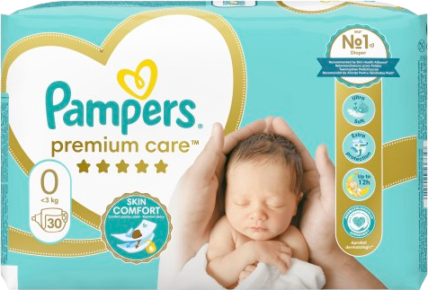 Pampers Premium Care Velikost 0, 30 ks