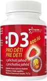 Nutricius Vitamín D3 400IU pro děti - jahoda 30 tablet